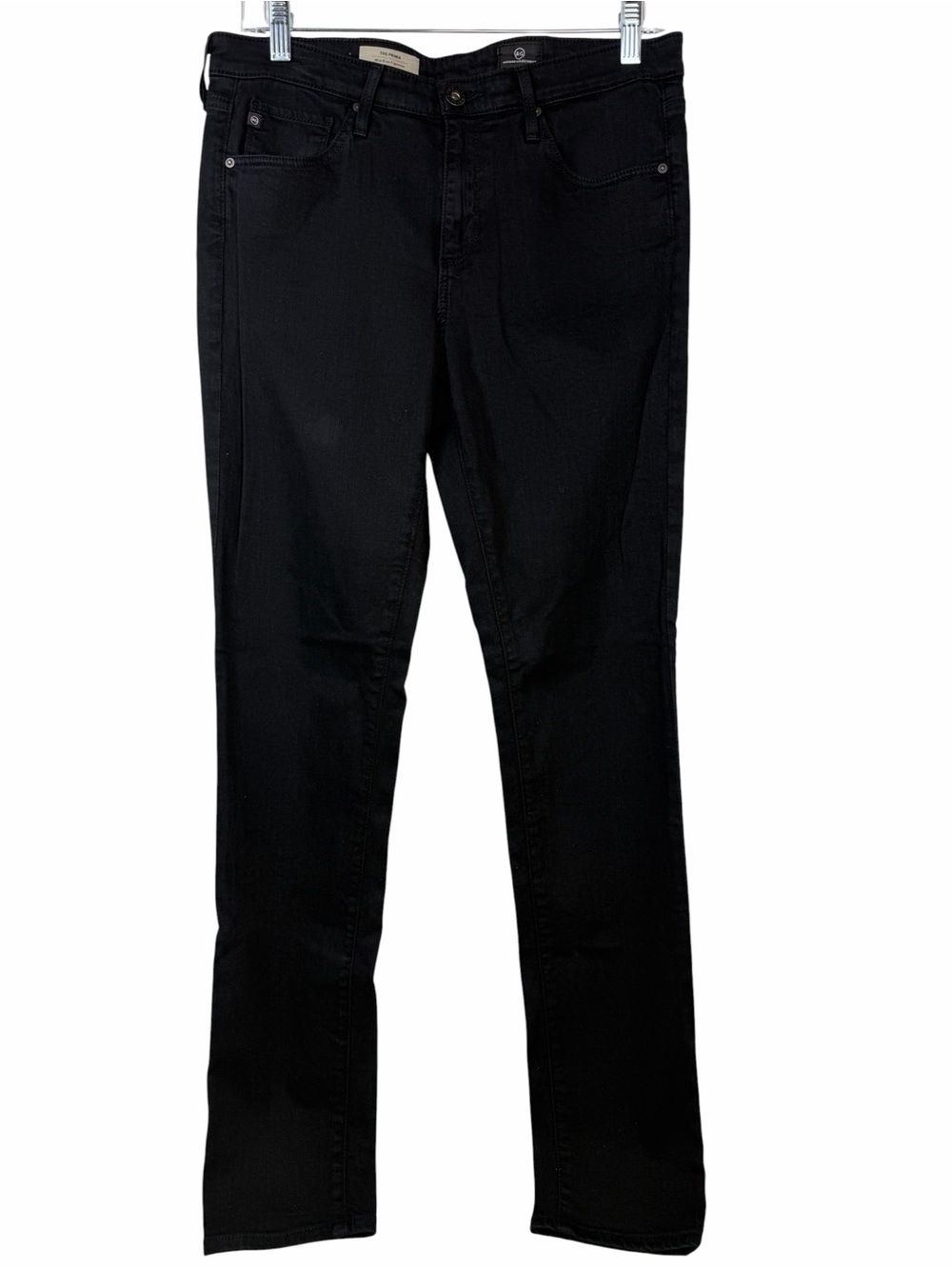 AG Adriano Goldschmied The Prima Mid-Rise Cigarette Jeans in Black Size 29R